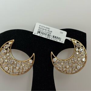 BRAND NEW with TAGS Mignonne Gavigan McCarren Gold Crescent Earrings